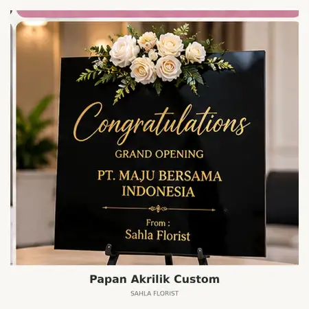 Papan Bunga Akrilik Bekasi Utara